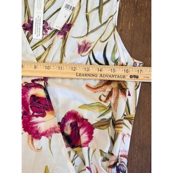 🌸 NWT Anthropologie (The Odells)  Romantic Floral Wrap Maxi Dress - Size M 🌸 - Picture 11 of 12